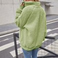 thumbnail image 3 of Vedolay Womens Coat Womens Casual Jacket Long Sleeve Double Work Office Casual Jackets,Green M, 3 of 5