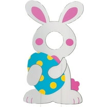 Easter Bunny Face Yard Stake, Easter Egg Hunt Party Decor