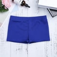 thumbnail image 7 of Raenseen Girls Boy-Cut Slim Fit Yoga Cheer Volleyball Hot Shorts Low Rise Gymnastics Dance Running Blue 4, 7 of 7