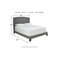 thumbnail image 4 of Signature Design by Ashley Adelloni King Upholstered Bed with Button Tufting, Gray, 4 of 6