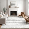 thumbnail image 5 of 5x7 Washable Area Rug Non-Slip Low Profile Soft Boho Distressed Rug for Living Room, Bedroom, Dining Room, Office, Beige, 5 of 13