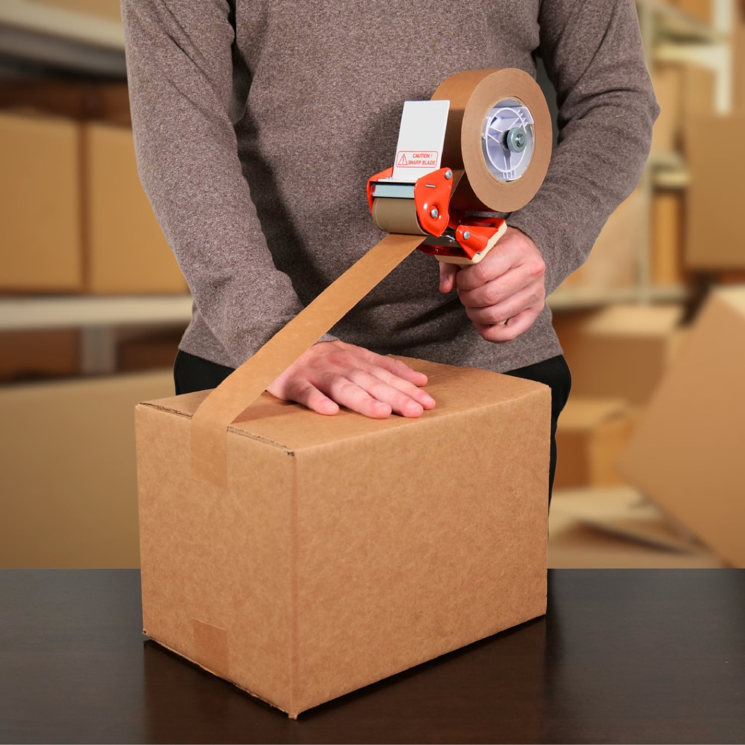 MMBM Flatback Tape 2" x 60 Yards Tan Kraft 7.5 Mil Reliable for Framing and Sealing 24 Rolls
