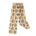 thumbnail image 6 of Trgacdwlo Halloween Fleece Pajama Pants Women Funny Pumpkin Graphic Womens Flannel Pajama Pants Spooky Season Fall Winter Warm Sleep Pants Women, 6 of 9