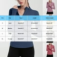 thumbnail image 3 of Sevevn Womens Long Sleeve Workout Tops Quarter Zip Pullover Quick Dry Crop Athletic Slim Fit Yoga Shirts, 3 of 8