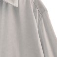 thumbnail image 6 of Scyoekwg Long Sleeve Tops for Women Lapel Button Business Casual Dress Shirts Fall Tops Trendy Solid Color Lightweight Dressy Casual Blouses Pullover (Gray,S), 6 of 6