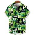 thumbnail image 4 of Camisas hawaianas con estampado de frutas a la moda para hombre, camisa informal de manga corta con estampado 3D de talla grande para hombre, camisa hawaiana de playa de verano, 4 of 5