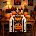 thumbnail image 5 of UALSRZL Halloween Table Runner, 72x13in Halloween Pumpkin Crow Ghost Table Runner, Dining Tables Runners for Home Table Mantel Decor, Multicolor, 5 of 5