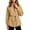 Khaki, variant on FAHUOMU Womens Sweatshirt Oversized Quarter Zip Stand Collar Drawstring Waist Long Sleeve Soft Casual Pullover Fall Tops