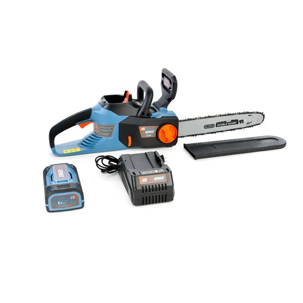 SENIX 58 Volt Max* 14Inch Cordless Brushless Chainsaw (Battery and