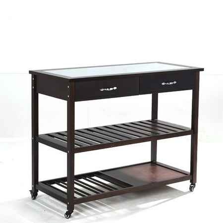  Greenville  Signature Kitchen  Island  with Glass Top 