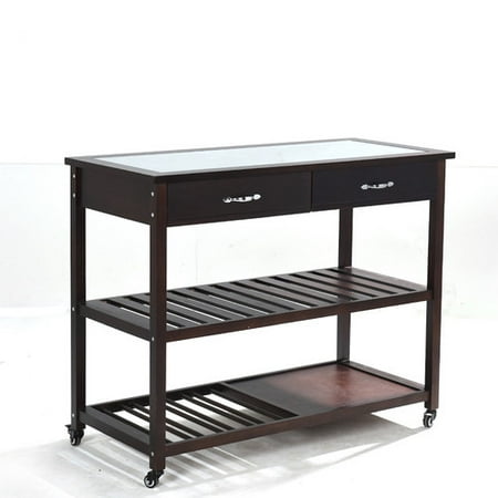 Greenville Signature Kitchen Island with Glass Top Greenville Signature Kitchen Island with Glass Top