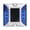 Blue, variant on ENYOUNG Heavy Duty LED Solar Power Ground Marker Lights 4.1 Inches / 10.3 CM Cast Aluminium IP65 Waterproof Outdoor Walkway Driveway Road Highway Spike Warning Lamp for Traffic Guidance - Red