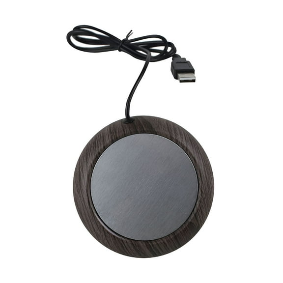 HIBIBUD Battery Operated Candle Warmer,Tea Warmer USB Heating Cup Mat,Metal Cup Thermostatic Cup Mat,Coffee Warmer,Warm Cup Mat