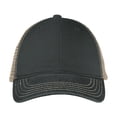 thumbnail image 2 of Mens Super Soft Mesh Cotton/Polyester Back Cap Black/ Khaki OSFA, 2 of 4