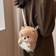 thumbnail image 4 of Bolsa Lindo de hombro de ardilla Kawaii de mensajero de felpa suave para ir de compras (caqui) Likrtyny Para Estrenar, 4 of 8