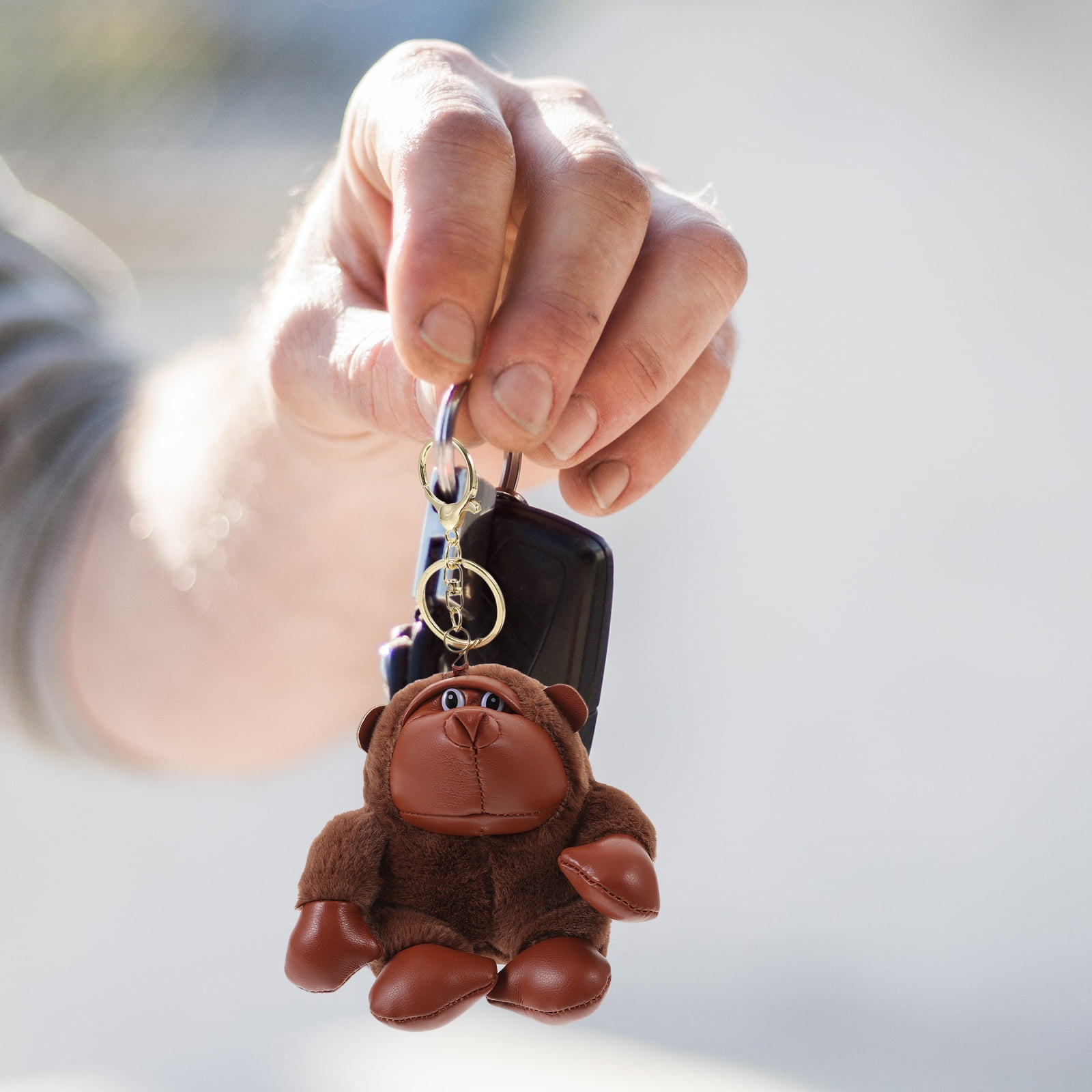 2pcs Gorilla Keychain Lovely Stuffed Animal Gorilla Pendant Keyring Purse Backpack Hanging Ornament Walmart