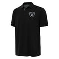 thumbnail image 2 of Men's Antigua Black/Gray Las Vegas Raiders Era Polo, 2 of 3