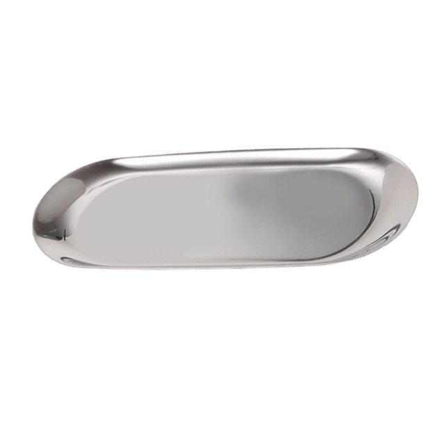 Bandeja de herramientas de aromaterapia Bandeja de almacenamiento de joyas Bandeja de estilo nórdico Placa de almacenamiento minimalista Plata
