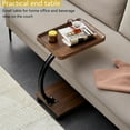 thumbnail image 3 of Studyset Small Standing Desk, Adjustable Height C Shaped Mobile Stand Up Desk, Over Bed Table With Wheels, Hospital Table Laptop Stand Drawing Desk For Home Living Room, 3 of 9