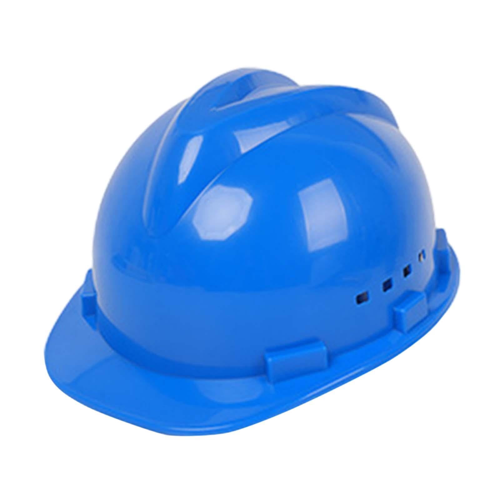 Dualoai Hard Hat Breathable Sturdy Construction Helmet for Outdoor Engineering Labor Blue