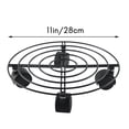 thumbnail image 5 of Metal Plant Flower Pot Stand Trolley Caddy on Wheels Indoor Outdoor Home Garden tools, 5 of 8