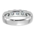 thumbnail image 6 of FJC Finejewelers 14 kt White Gold 1ct. 5 Stone D E F Pure Light Moissanite Band 4 mm, 6 of 8
