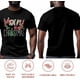 thumbnail image 5 of Camisetas gráficas informales de manga corta para hombre con frase "Árbol de Navidad alegre", 5 of 8