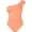 Lightsalmon, variant on Womens One Piece Swimsuits One Shoulder Ruched Ruffle Monokini Bathing Suits