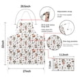 thumbnail image 7 of Forest Fairy Princess Pattern Apron-Garden Aprons for Women with Pockets-Cotton Linen Waterproof Kitchen Cooking Gardening Aprons Adjustable for Kitchen,Cooking,BBQ and Salon 33x27 Inch, 7 of 7