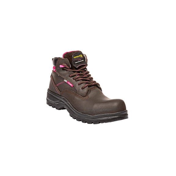 BOTAS INDUSTRIAL CASUALES LEON MUJER DAMA CAFE PIEL CRAZY 0403 LEON 0403p