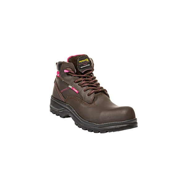 BOTAS INDUSTRIAL CASUALES LEON MUJER DAMA CAFE PIEL CRAZY 0403 LEON 0403p