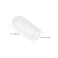 thumbnail image 2 of EXHUMKY 100Ud Tapones Transparentes Para Protección De Diademas Con PVC Elástico Para Salones, 2 of 8