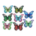thumbnail image 4 of 8 piezas de mariposas de Metal, decoración artística de pared, esculturas decorativas de hierro prácticas para pared, 4 of 9