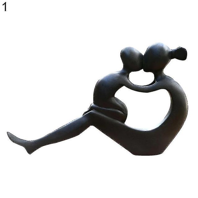 Estatua hecha a mano, mano de obra exquisita, abrazo abstracto, figuritas huecas para madre e hijo para el día de la madre