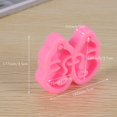 thumbnail image 5 of Molde de silicona para pendientes con forma de cara de niña brillante, molde de resina epoxi para bricolaje, decoración, rosa, rosa, 5 of 5