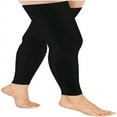thumbnail image 2 of DEBGFS Bas de Compression Noirs 20-30 mmHg, Bas de Compression Cuisse Sans Pieds pour Femmes et Hommes, Noir, m, 2 of 8