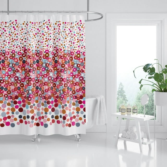 Mainstays Peva Donuts Pink Shower Curtain