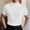 #White, variant on DPTALR Men's Summer Fashion Knit Solid Color Crew Neck Casual Short Sleeve Top,White,XXXL