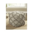 thumbnail image 2 of Signature Design by Ashley Contemporary Adelphie Pouf  Gray, 2 of 3