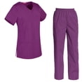 thumbnail image 1 of Women's Scrubs Set Scrub Top and Pants Scrubs Set, 1 of 3