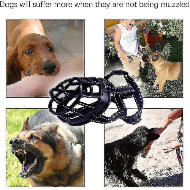Soft Basket Muzzle For pet Secure And Comfortable Fit, Better Prevent Bites, Chewing And Barking Muzzle