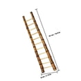 thumbnail image 2 of WRITWAA 1PC Ladder Ornament for Mini Garden Decoration Light Brown Bamboo, 2 of 8