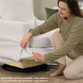 thumbnail image 4 of Harper Swivel Accent Chair with Slipcover - Ivory Basketweave Fabric, 4 of 7