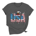 thumbnail image 4 of Short Sleeve USA Patriotic Shirts for Women 4th of July America Stars Stripes Flag Graphic Tops Summer Tee, 4 of 6