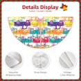 thumbnail image 3 of Xecao Colorful Car Pattern Christmas Tree Skirt Round Xmas Tree Mat Base Cover for Holiday Home Decorations-36", 3 of 6