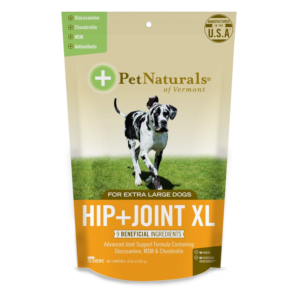 Pet Naturals of Vermont Hip + Joint XL, Joint Supplement for Large Dogs