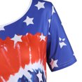 thumbnail image 5 of OAVQHLG3B 4th of July Outfits for Women American Flag T Shirt Stripe America Flag Printed O-Neck Short SLeeve Top T-shirt Blouse, 5 of 6