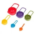 thumbnail image 4 of Tazas medidoras de colores, cuchara medidora de plástico graduada para café, té de la leche, cuchara medidora para hornear, herramientas para el hogar, 6 uds., 4 of 5
