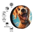 thumbnail image 4 of Pofeuu Blue Sky Cute Dog Print Spare Tire Wheel Cover for Car Truck SUV Camper Universal Fit Spare Tire Cover RV Spare Tire Covers-14 inch, 4 of 6