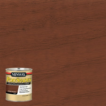 Minwax PolyShades 275 VOC, Satin, Antique Walnut, 1/2 Pint